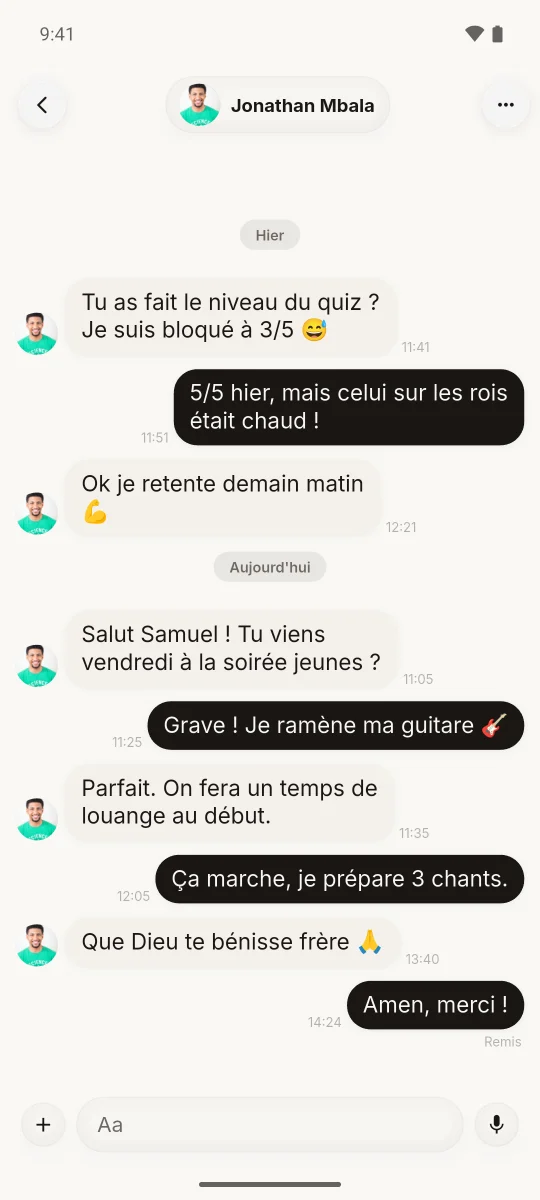 Une conversation privée